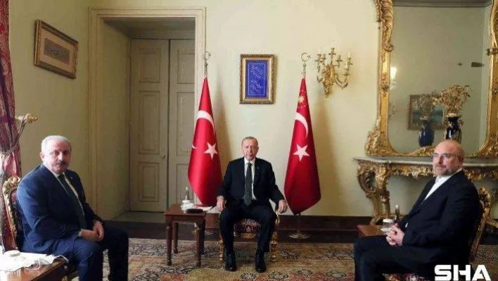Cumhurbaşkanı Erdoğan, İran Meclis Başkanı Galibaf'ı kabul etti