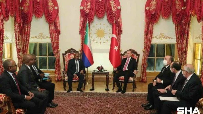 Cumhurbaşkanı Erdoğan, Komorlar Birliği Cumhurbaşkanı Assoumani Azali ile görüştü