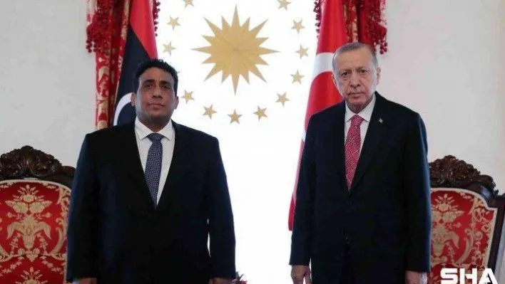 Cumhurbaşkanı Erdoğan Libya Başkanlık Konseyi Başkanı Muhammed El Menfi ile görüştü