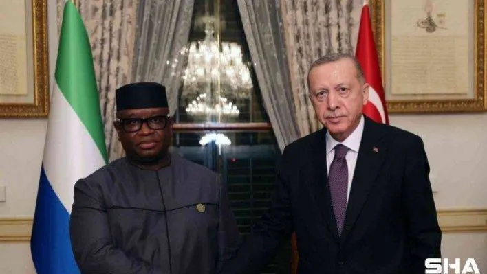 Cumhurbaşkanı Erdoğan, Sierra Leone Cumhurbaşkanı Julius Maada Bio ile görüştü