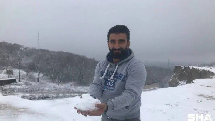 Edirne'nin yüksek kesimlerinde kar yağışı etkili oluyor