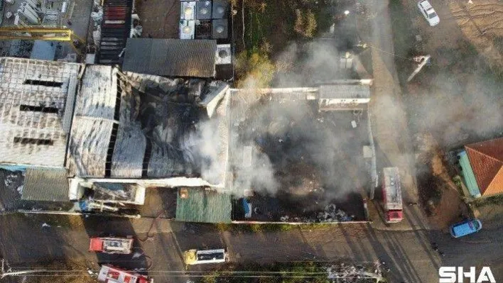 Geri dönüşüm fabrikasındaki yangın kontrol altına alındı