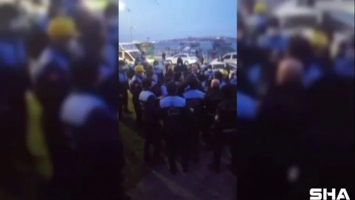 İBB zabıta ekipleri ile restoran sahipleri arasında yıkım kavgası