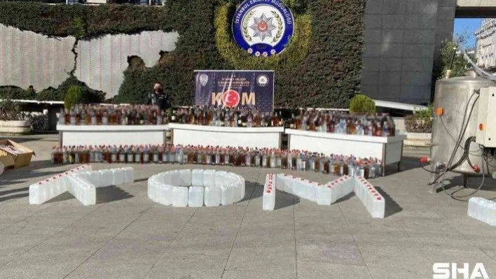 İstanbul'da yılbaşı öncesi 10 ton sahte alkol ele geçirildi