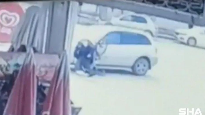 Jipin bisikletli öğrenciyi altında sürüklediği ânlar kamera