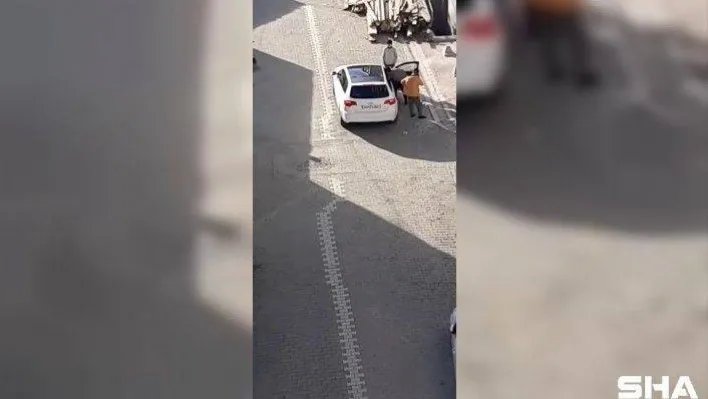 Kadına önce küfür etti, sonra tokatladı, o anlar kamerada