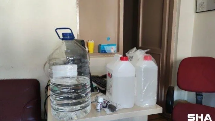 Kırklareli'nde 645 litre kaçak içki ele geçirildi