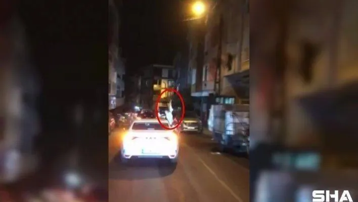 Konvoyda silahla havaya ateş açan maganda yakalandı