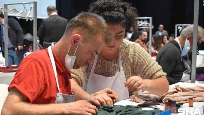 Özel bireyler dikiş dikti, ütü yaptı, çamaşır katladı