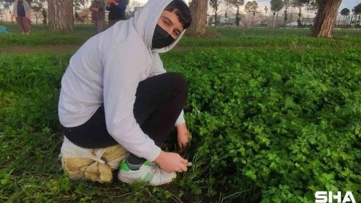 (Özel) Derslerini tarlada yapıp üstüne para kazanıyorlar