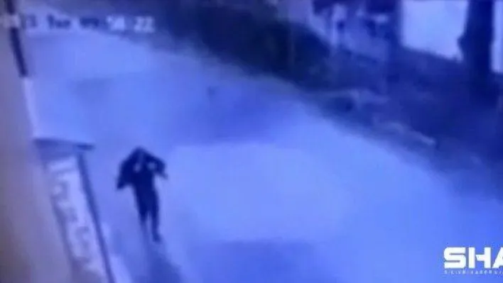 (Özel) Sarıyer'de ölümün teğet geçtiği anlar kamerada
