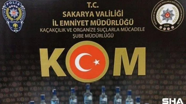 Sakarya'da yılbaşı öncesi polisten kaçak içki operasyonu