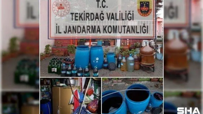 Tekirdağ'da 360 litre sahte içki ele geçirildi