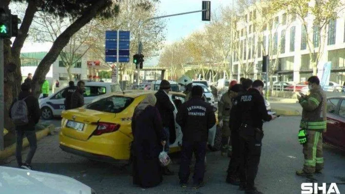 Tuzla'da ters yöne giren taksi sürücüsü ortalığı savaş alanına çevirdi