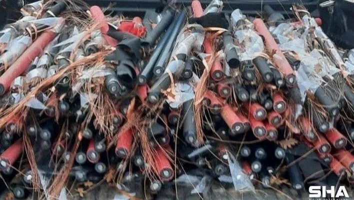 Yeraltına döşenecek kabloları çalan hırsızlar suçüstü yakalandı