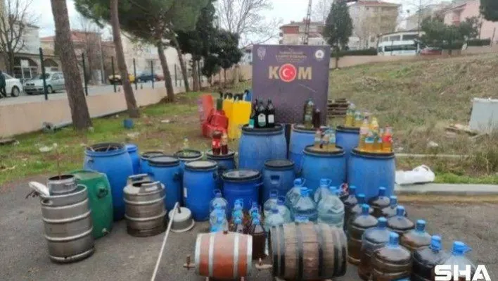 Yılbaşı öncesi dev operasyon: 1 ton 270 litre sahte içki ele geçirildi