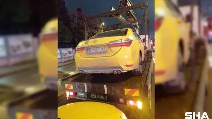 Yolcu seçen 6 sürücünün ticari taksisi trafikten men edildi