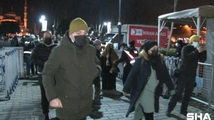 Ayasofya Camii yılın ilk sabah namazında doldu taştı