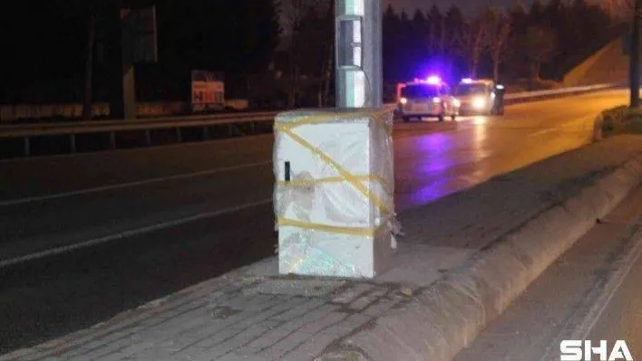 Bomba zannedilen kutudaki gerçeği termal kamera ortaya çıkardı