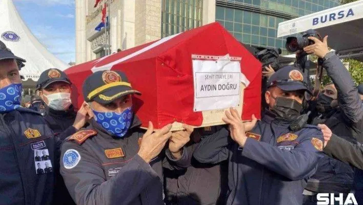 Bursa'da görev şehidi 4 itfaiyeci gözyaşlarıyla son yolculuğuna uğurlandı