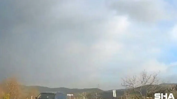 Cipin otomobil ile çarpışmasına metreler kaldı, bu anlar kameralara yansıdı