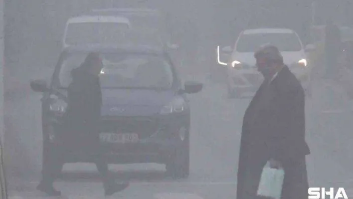 Edirne'de sis sebebiyle göz gözü görmüyor