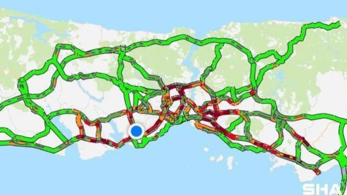 İstanbul'da trafik yoğunluğu, seviye yüzde 65'e yükseldi