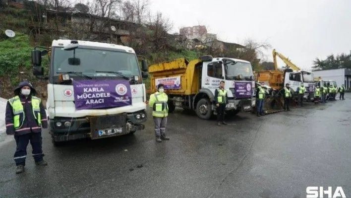 Karla mücadele için 500 kişilik ekip görevlendirildi