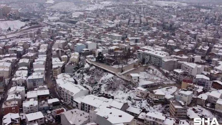 Kestel'de kar yağışı sonrası kartpostallık görüntüler