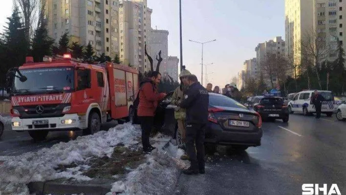Küçükçekmece'de feci kaza: 1 yaralı