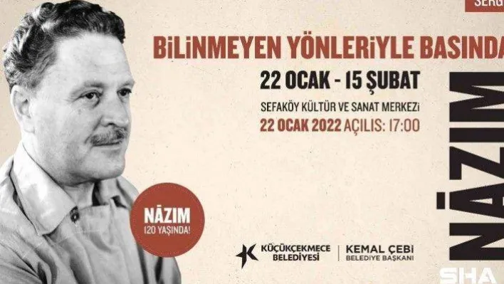 Küçükçekmece'de Nâzım Hikmet'in 120. doğum gününe özel sergi