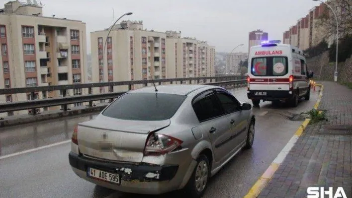 Yağışlı hava kazaya neden oldu: 1 yaralı