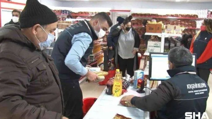 Ataşehir'de sosyal marketlerin 3.sü açıldı
