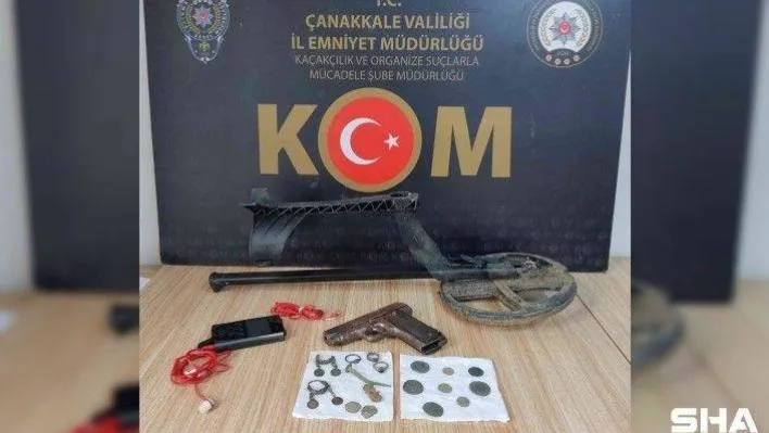 Çanakkale'de tarihi eser kaçakçılığı operasyonu: 1 gözaltı