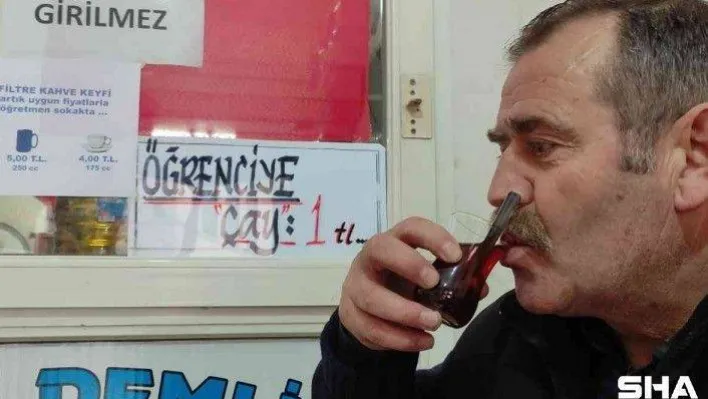 Çaycıdan örnek davranış...Herkes zam o indirim yaptı