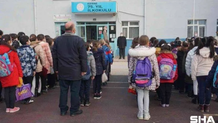 Edirne'de ikinci dönemin ilk ders zili çaldı