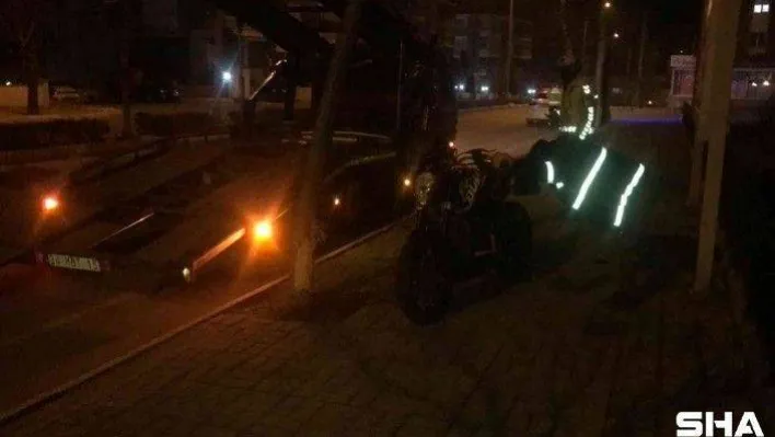 Edirne'de otomobille çarpışan motosiklet sürücüsü yaralandı