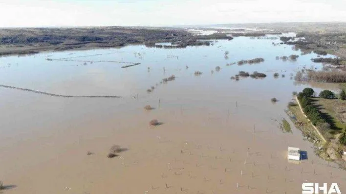 Ergene'nin debisi 20 kat arttı, turuncu alarm verildi