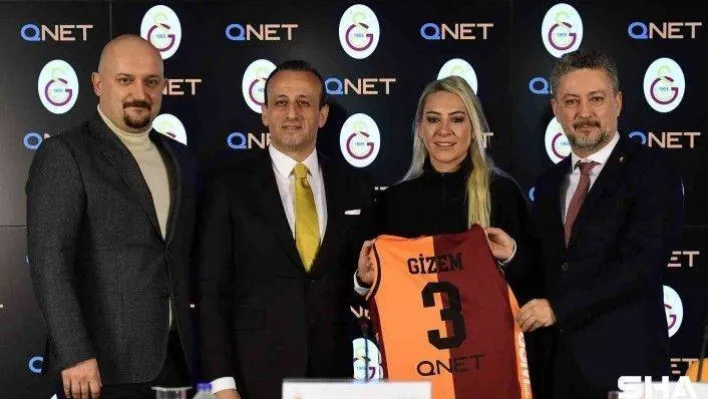 Galatasaray Kadın Voleybol Takımı forma sırt numara altı sponsoru QNET oldu