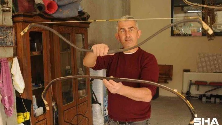 Geleneksel okçuluğu, kendi yapımı ok ve yayla yeni nesillere sevdiriyor