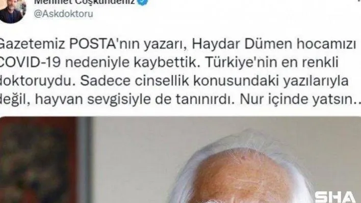 Haydar Dümen hayatını kaybetti