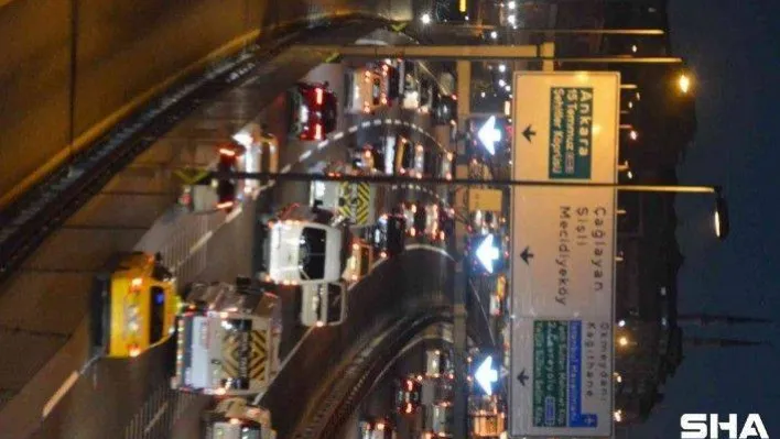 İstanbul'da ilk iş gününde trafik yoğunluğu