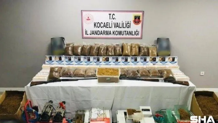 Kaçak sigara operasyonunda binlerce makaron ele geçirildi