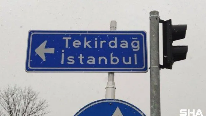 Kar, Tekirdağ'a giriş yaptı, İstanbul'a doğru ilerliyor