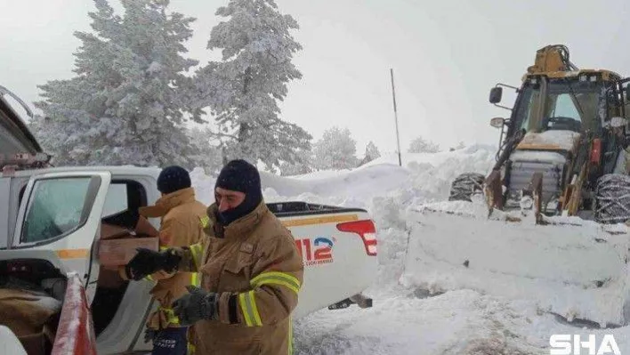 Kazdağları'nda zorlu kurtarma çalışmaları görüntülendi