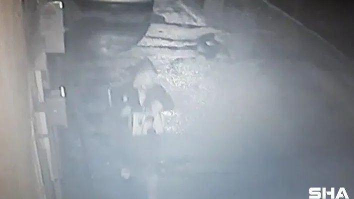 (Özel) Bursa'da laptop ve plak çalan hırsızın rahat tavırları kamerada