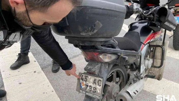 Plakalarını gizleyen 4 motosikletliye 3 bin TL ceza