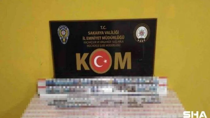 Sakarya'da 5 ayrı adrese operasyon: Bin 772 paket gümrük kaçağı sigara ele geçirildi