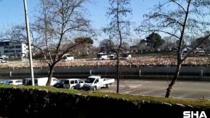 Taşkın bölgesindeki son durum havadan görüntülendi