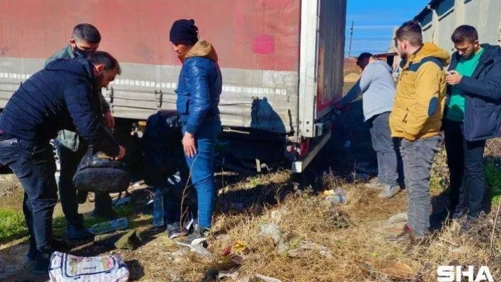 Tır içinde Avrupa ülkelerine gitmeye çalışan iki göçmen Tekirdağ'da yakalandı